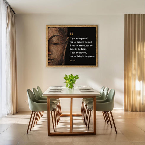 Posterizer 1 pcs-You Are Living in The Past-Lao Tzu-Spiritual-Quotes and Poems-Motivational & Inspirational Art-Decor for Home & Office- UNFRAMED ...